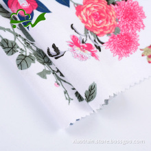 Printed flower woven pure rayon fabric for dress